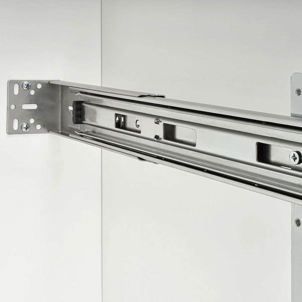 Chrome 2-Tier Wire Basket Pull Out Shelf for Cabinets
