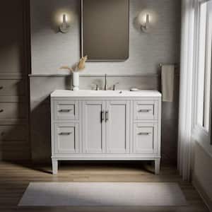 akoanグレー36 Lexora Geneva 36 inch W x 22 inch D Dark Grey Bath Vanity