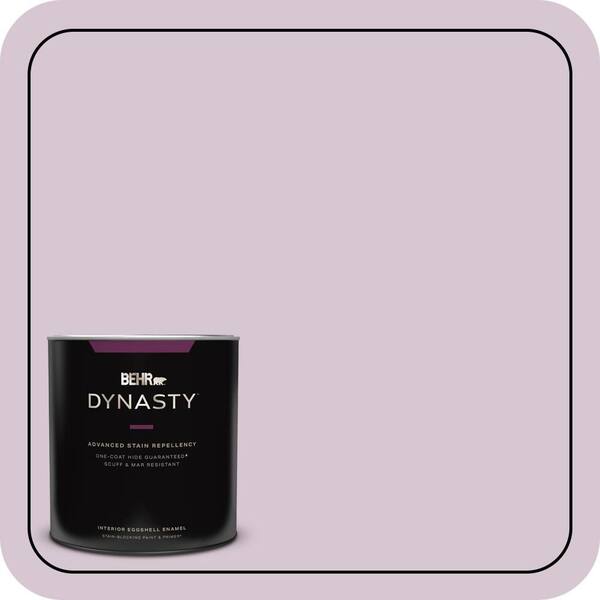BEHR DYNASTY 1 qt. #680E-3 Rosy Lavender Eggshell Enamel Interior Stain-Blocking Paint & Primer