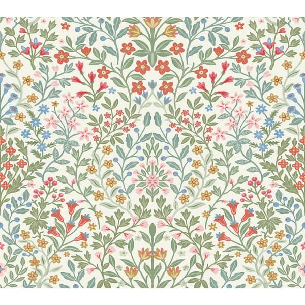 Garden White And Multicolor Terrace Wallpaper