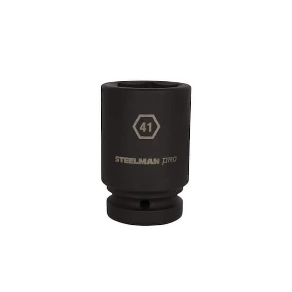 STEELMAN PRO 1 in. x 41 mm D 6 Point Drive Impact Socket