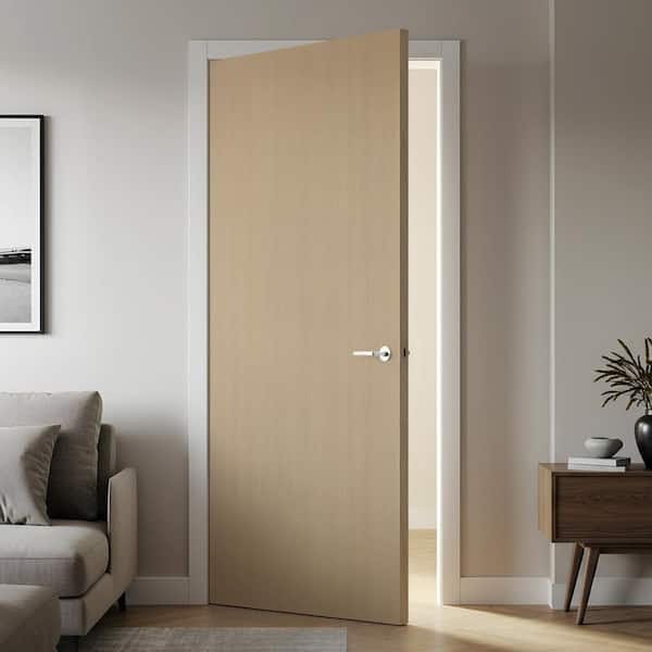CALHOME 26 in. x 80 in. Oak Texture Flush Hollow Core Composite