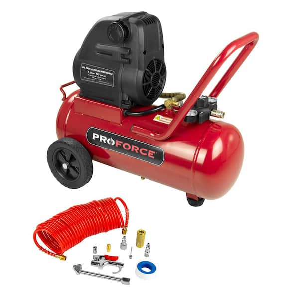 ProForce 7 Gal. Oil Free Electric Air Compressor with Kit