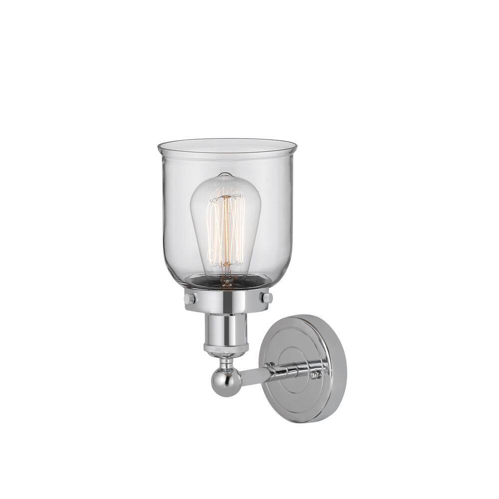 Bell 1-Light Polished Chrome Wall Sconce with Clear Glass Shade price history on PriceWatchPro