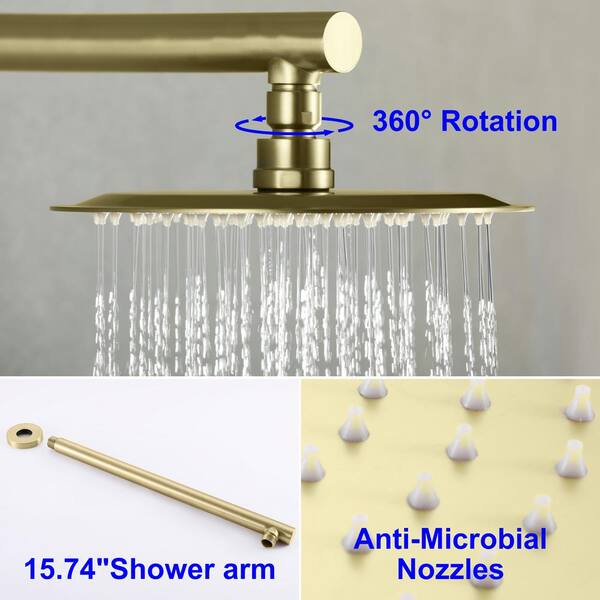 絶版‼️ Dafy Hagai Golden Showers Fapully Single Handle Rainfall Shower System, 1-Spray Shower
