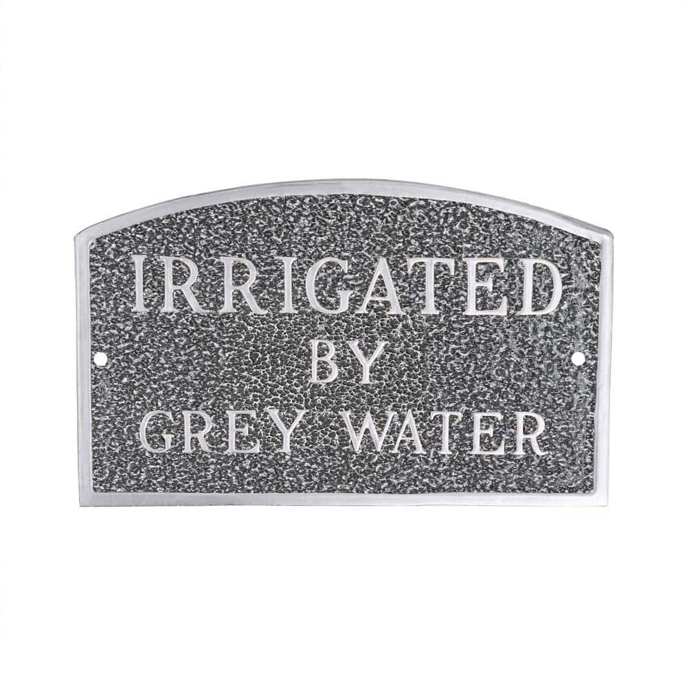 5.5 in. x 9 in. Small Arch Irrigated by Grey Water Statement Plaque Sign - Swedish Iron price history on PriceWatchPro