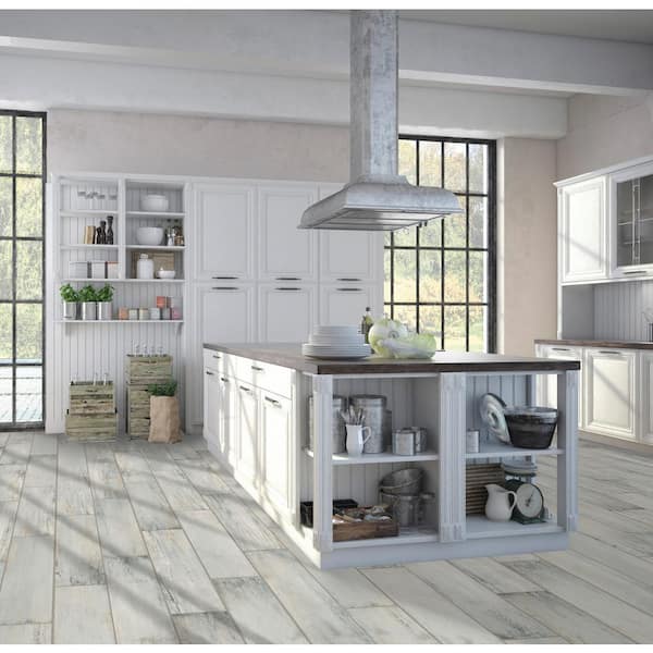 Serene Wood Light Grey 8 in. x 36 in. Matte Porcelain Floor and Wall Tile (27 cases/419.58 sq. ft./Pallet)