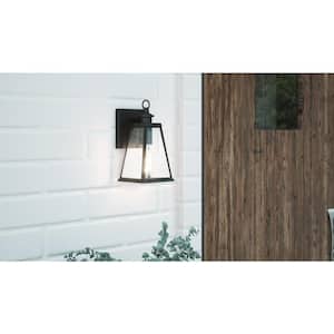 Paxton 1-Light Black Outdoor Wall Lantern Sconce