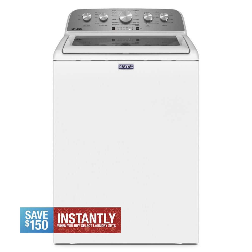 4.7 cu. ft. Top Load Washer in White with Extra Power