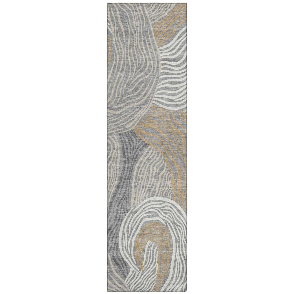 Chantille Machine Washable Indoor/Outdoor Abstract ACN2603 Gray 2 ft. x 7 ft. Runner Rug price history on PriceWatchPro