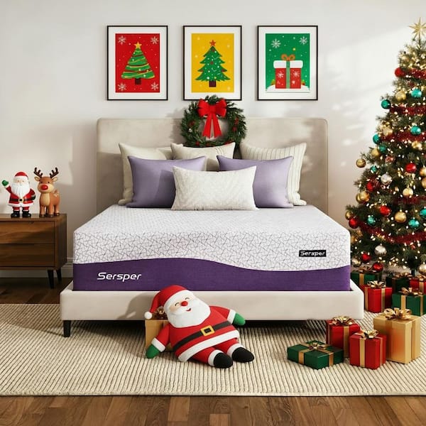 Full Size Medium Firm Bamboo Charcoal Hybrid Gel Memory Foam Smooth Top 12 in. Bed-in-a-Box Mattress