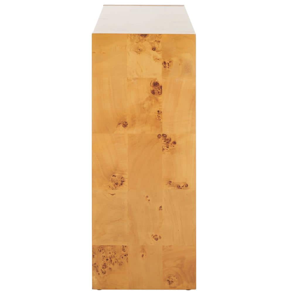 Cella Natural Poplar Wood Rectangle Console Table