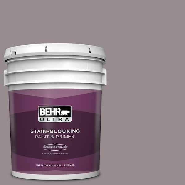 BEHR ULTRA 5 gal. #T18-03 Graylac Extra Durable Eggshell Enamel Interior Paint & Primer