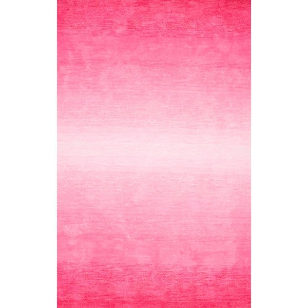 nuLOOM Bernatta Contemporary Ombre Pink 9 ft. x 12 ft. Area Rug