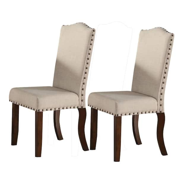 brown and cream chair