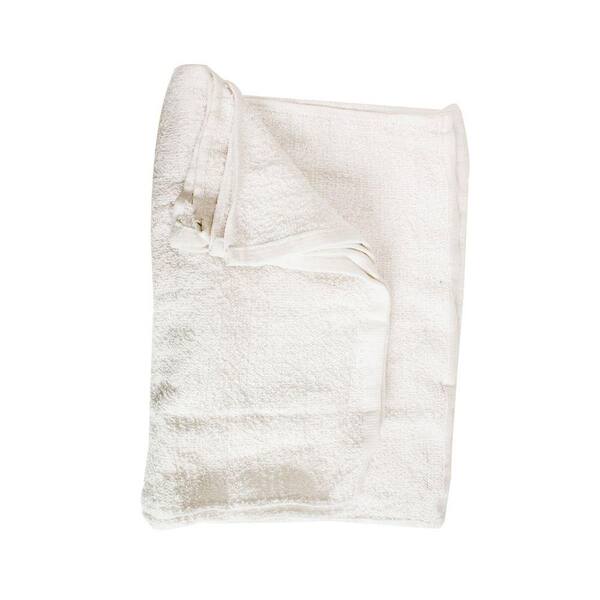 The Clean Store 14 in. x 17 in. White Terry Towels (120-Pack)