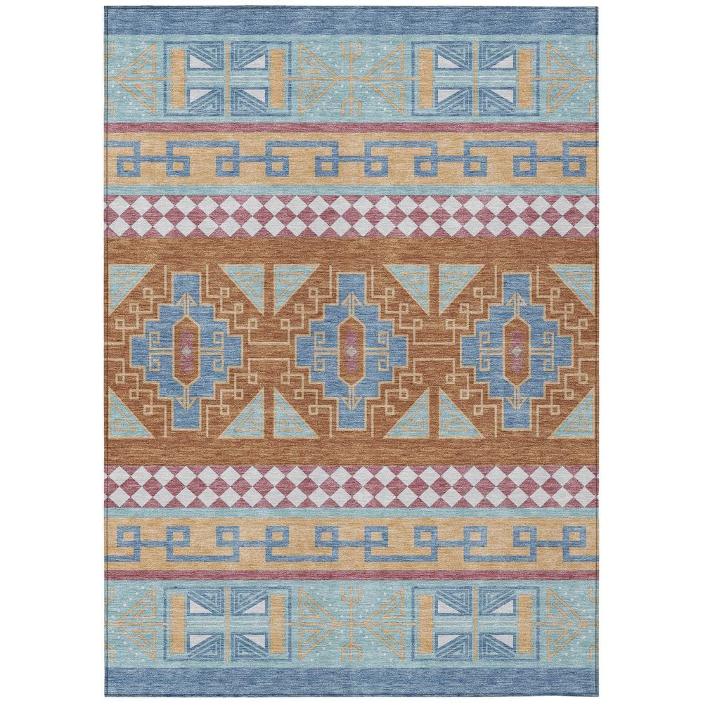 Chantille Machine Washable Indoor/Outdoor Abstract ACN2683 Blue 10 ft. x 14 ft. Area Rug price history on PriceWatchPro