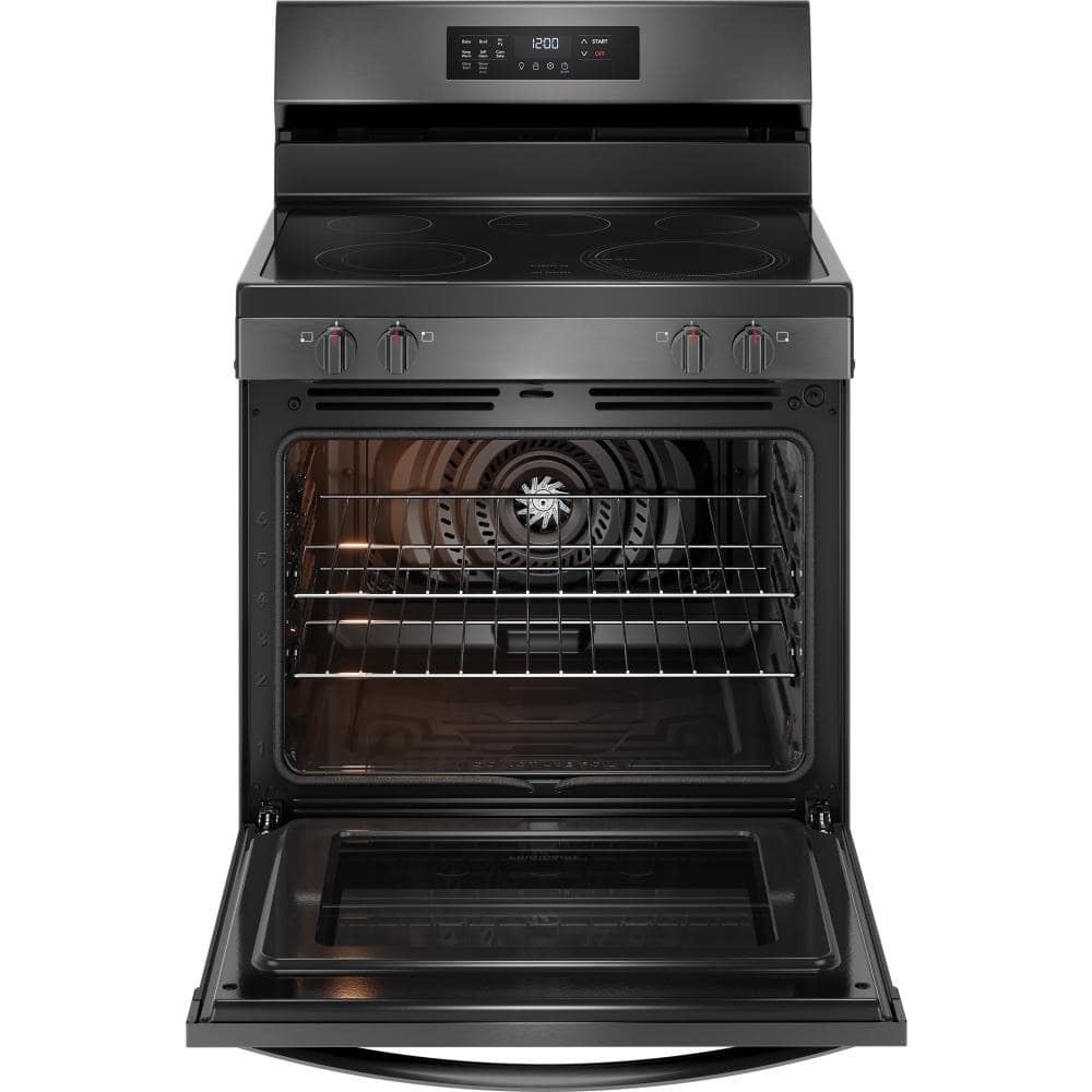 Frigidaire 30" Black Stainless Steel Freestanding Electric Range with Air Fry