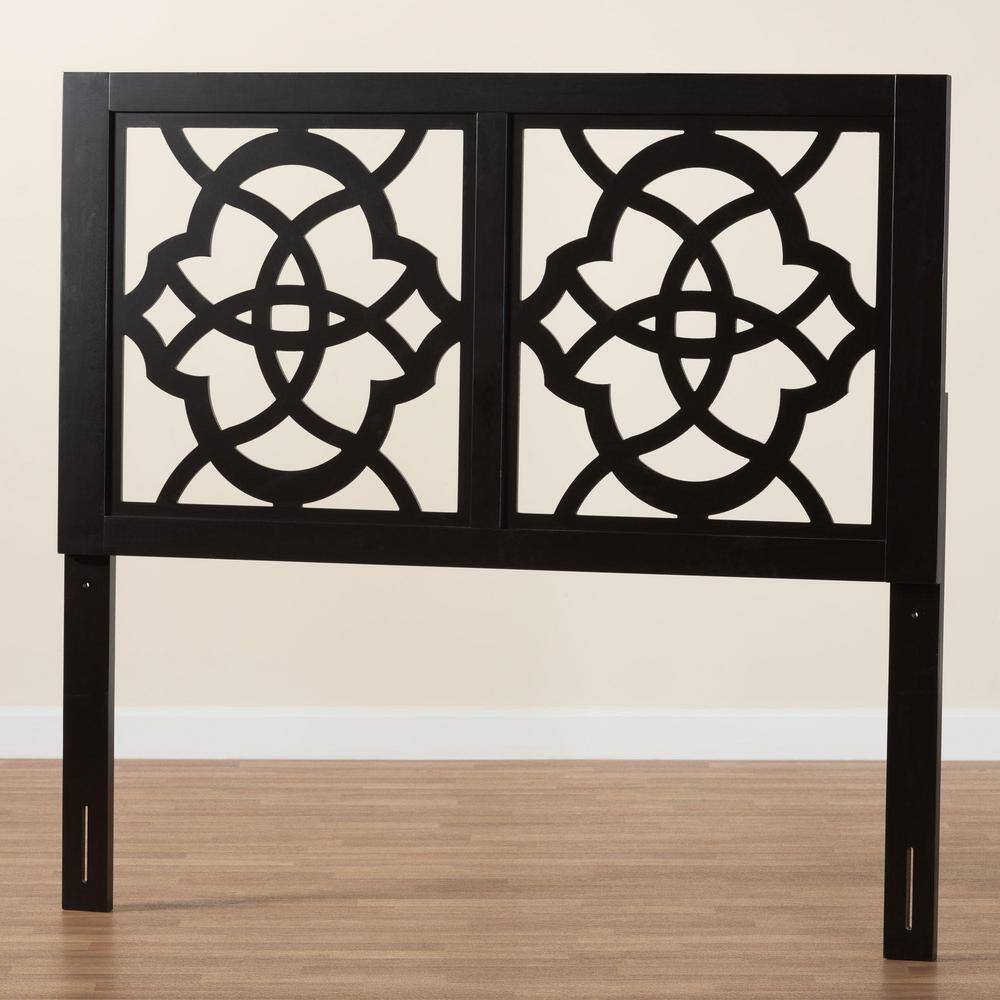 Glaucia Modern Dark Brown Wood King Size Headboard