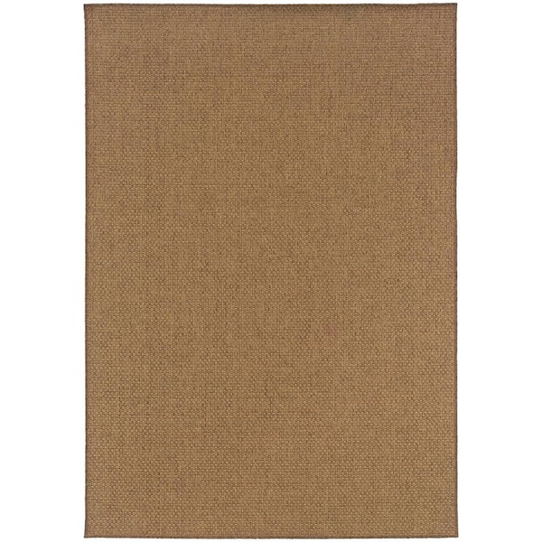 Sanibel Dark Natural Doormat 3 ft. x 5 ft. Indoor/Outdoor Patio Area Rug