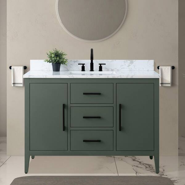 Vanity Art 48 in. W x 22 in. D x 34 in. H Single Sink