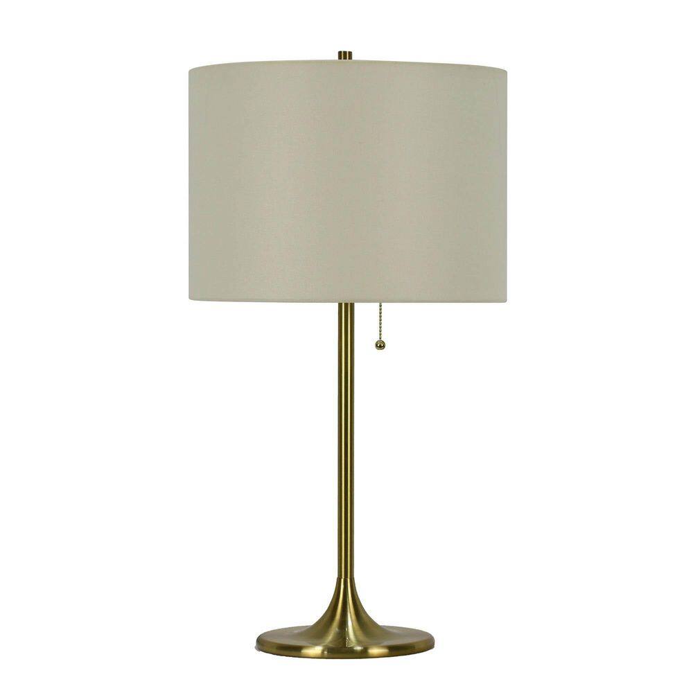 26.5 in. Soft Gold Metal Column Table Lamp with Designer Shade price history on PriceWatchPro