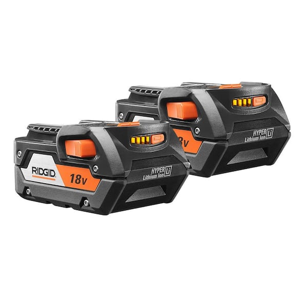 RIDGID - 18V Lithium-Ion 4.0 Ah Battery Pack (2-Pack)