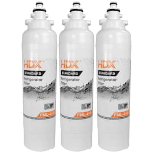 FML-4-S Standard Refrigerator Water Filter Replacement Fits LG LT800P (3-Pack)