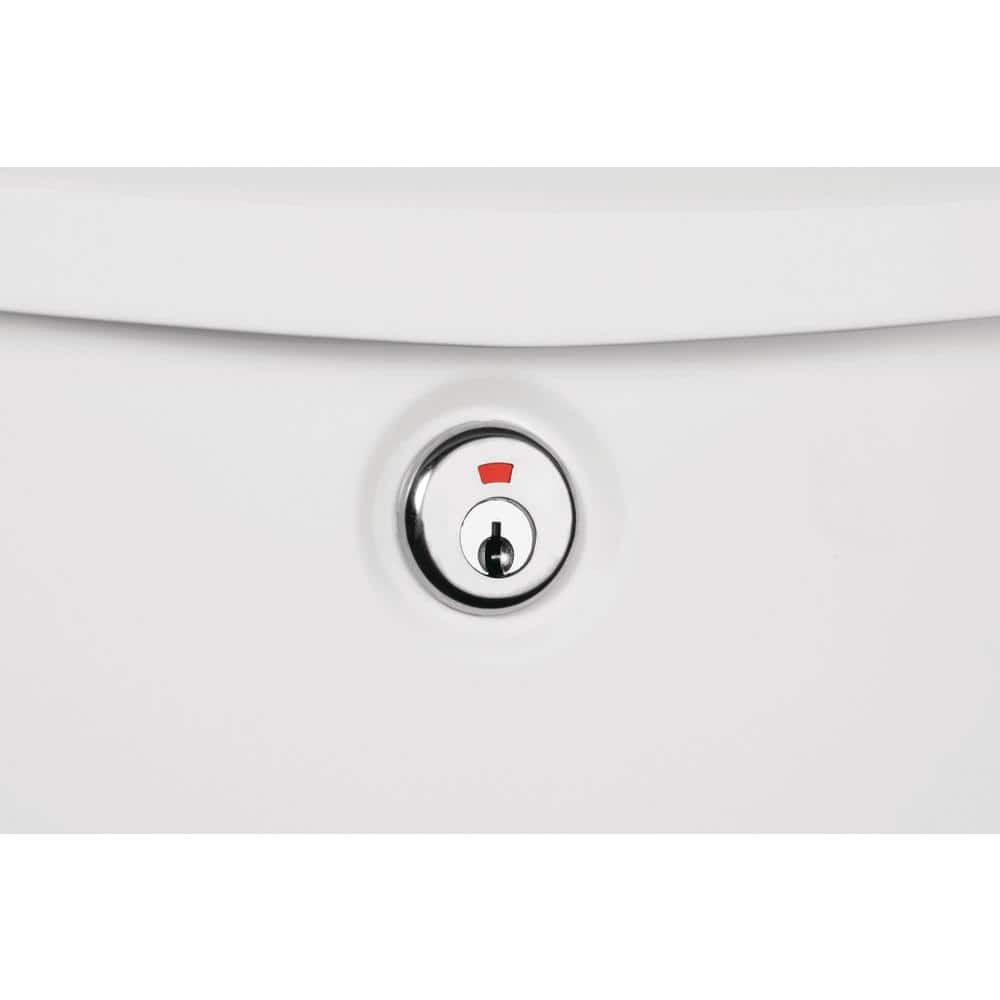 White Steel Locking Wall Mount Mailbox with Keys