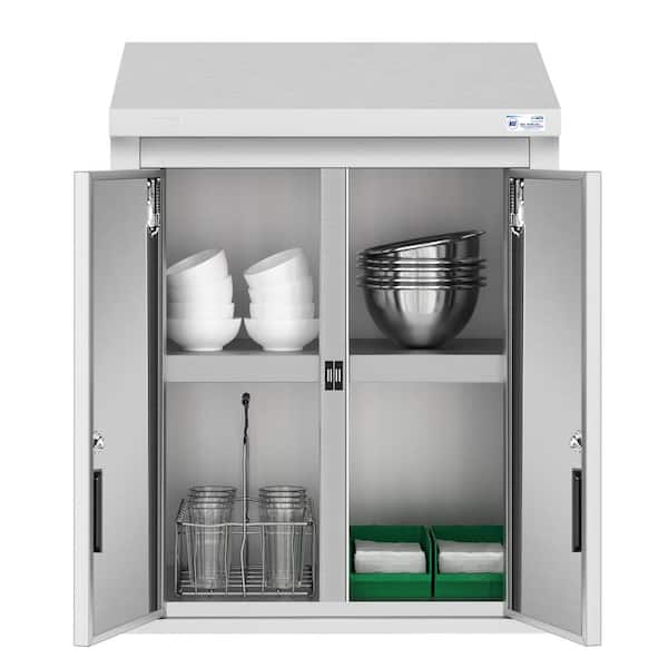 Koolmore 24 in. Stainless Steel Wall Cabinet with Hinged Doors KM 