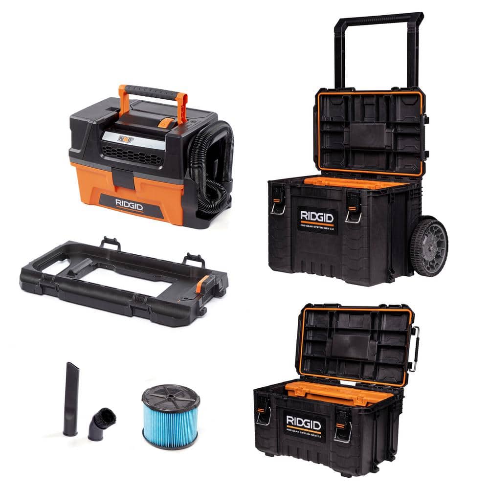 3 Gal. 5.0 Peak HP NXT Shop Vacuum Wet Dry Vac with Hose, Pro Gear Attachment, Rolling Tool Cart and Tool Box HD0300PGD price history on PriceWatchPro