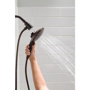 Engage 6-Spray 5.5 in. Single Tub Wall Mount Handheld Adjustable Shower Head in Oil Rubbed Bronze