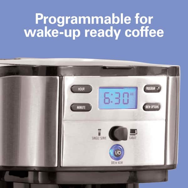 Hamilton Beach 2-Way Programmable Coffee Maker, Single-Serve and