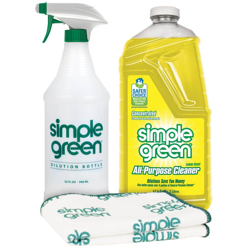 Simple Green Lemon Scent 67.6 oz. Daily Cleaning Kit 1300000130003 - The  Home Depot