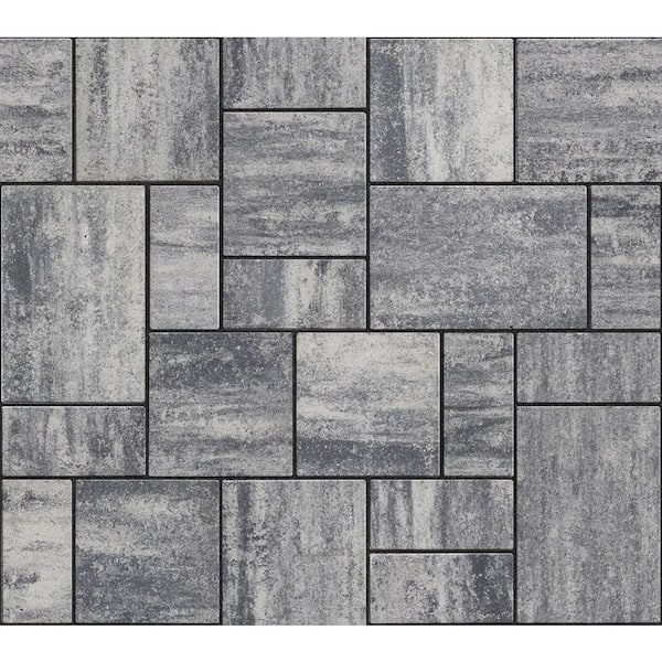 Reno 9.875 in. x 4.875 in. x 2.375 in. Rectangle Cascade Facemix Concrete Paver 1-Piece Sample
