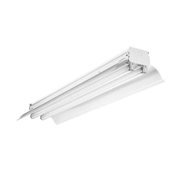 Lithonia Lighting 4 ft. 2-Light General Purpose White Fluorescent Hooded Strip Light