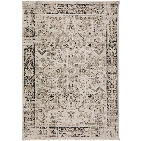 Nelson Gray 3 ft. 3 in. x 5 ft. 3 in. Vintage Area Rug