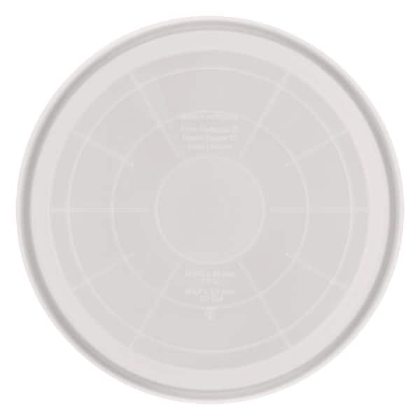 Vigoro 8 in. W x 1 in. H Clear Heavy-Duty Plastic Plant Saucer PL