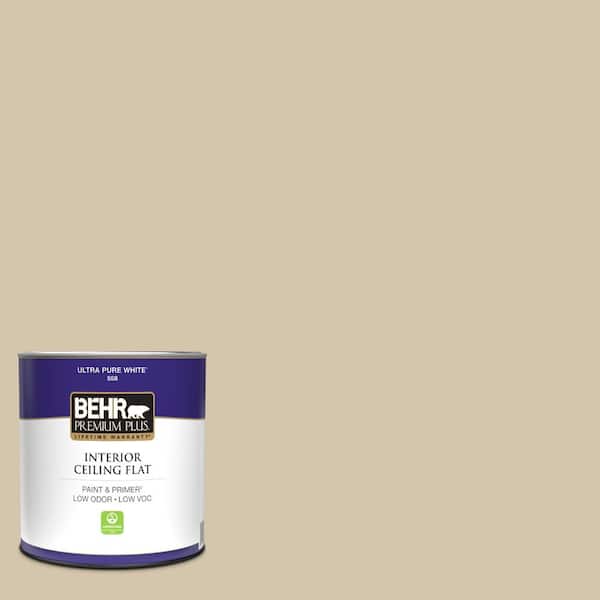 1 qt. #YL-W11 Khaki Shade Ceiling Flat Interior Paint