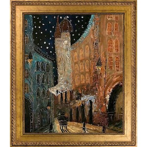 "Old Town Reproduction with Versailles Gold King Frame" Canvas Print