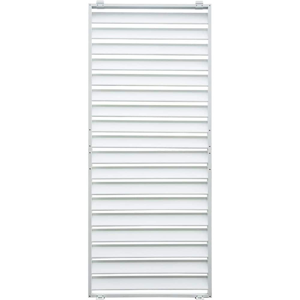 2.94 ft. x 7.11 ft. Outdoor Aluminum Louvered Pergola Screens, White (Not Composite) price history on PriceWatchPro