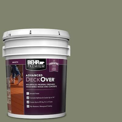 5 gal. #SC-132 Sea Foam Smooth Solid Color Exterior Wood and Concrete Coating