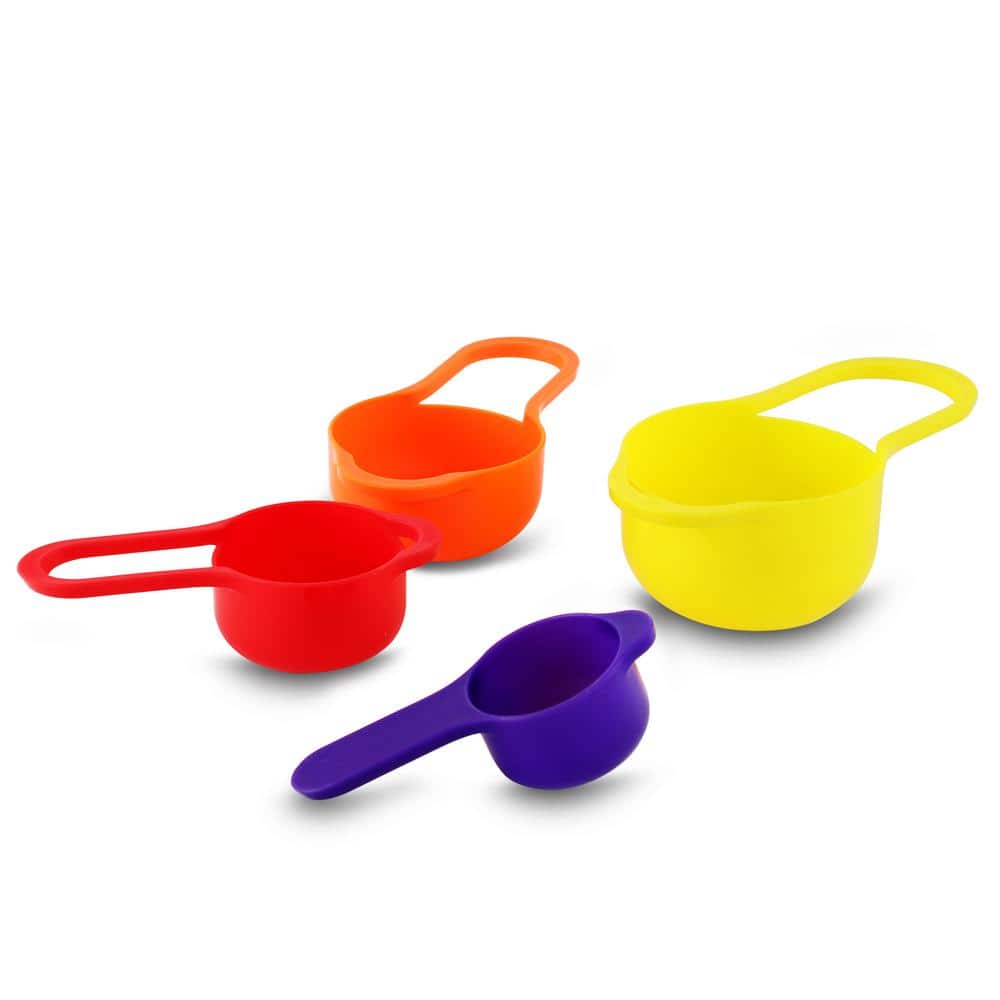 Colorful Stackable Mixing Bowl and Measuring Cup Set