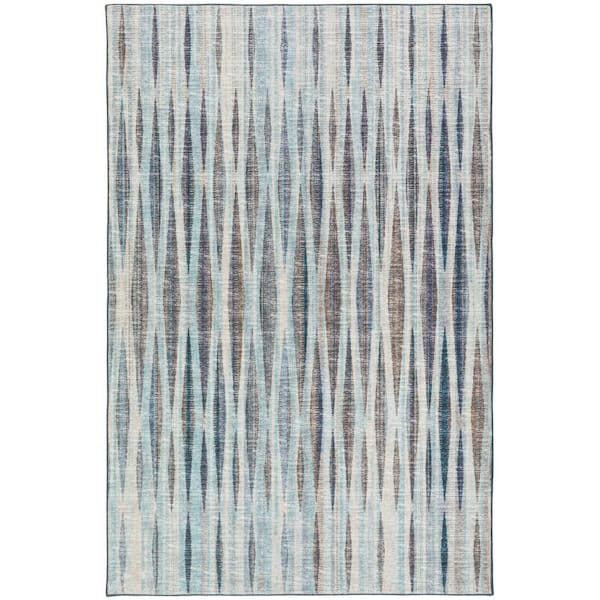HomeRoots Blue 10 ft. x 14 ft. Ombre Runner Rug