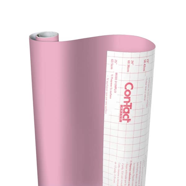 Creative Covering 18 in. x 50 ft. Prism Pink Self-Adhesive Vinyl Drawer and Shelf Liner
