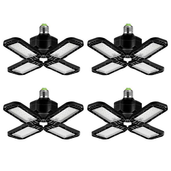 thumbnail interactive-video image 1 of 2-Pack Ultra Bright LED Garage Lights - 9000 Lumens, 82W Adjustable Shop Lighting For Ceiling Mount 1 of 14