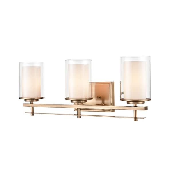 Millennium Lighting 23 in. 3-Light Modern Gold Vanity Light