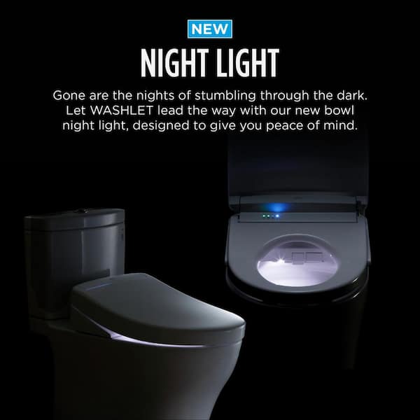 TOTO S2 Washlet Electric Heated Bidet Seat for Elongated Toilet in