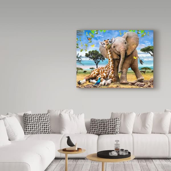 Abstract Animals Colorful Elephant Canvas Paintings Wall Art Posters and  Prints Elephants Family Pictures for Living Room Decor