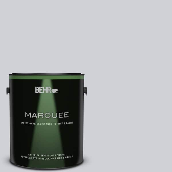 BEHR MARQUEE 1 gal. #MQ3-61 Moonlit Snow Semi-Gloss Enamel Exterior Paint & Primer